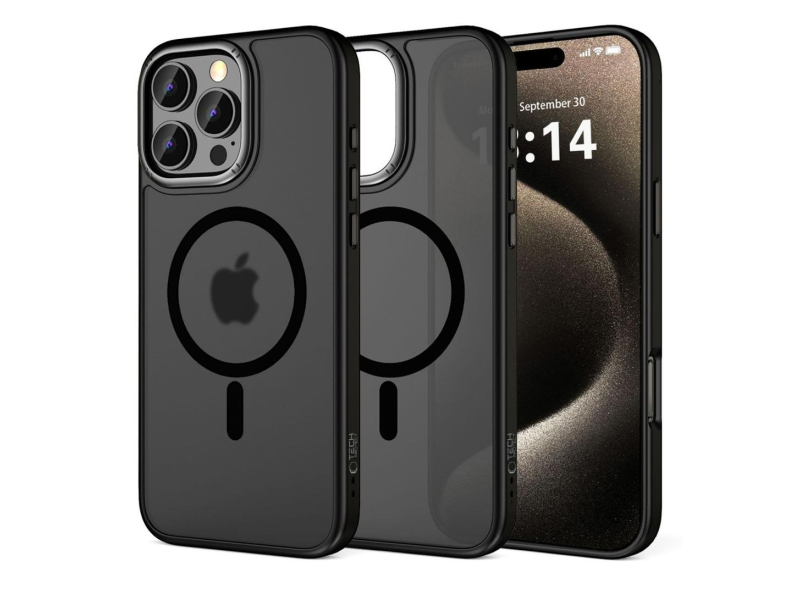 Tech-Protect Magedge Magsafe do iPhone 16 Pro Max  Matte Black/Gunmetal